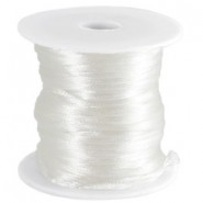 Satijnkoord 2 mm  Wit